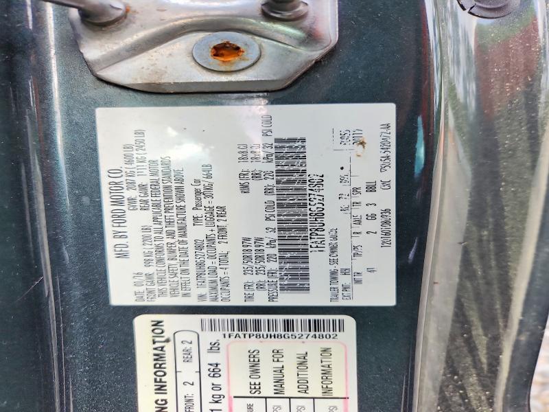 Продажа на аукционе авто 2016 Ford Mustang, vin: 1FATP8UH8G5274802, номер лота: 50420906