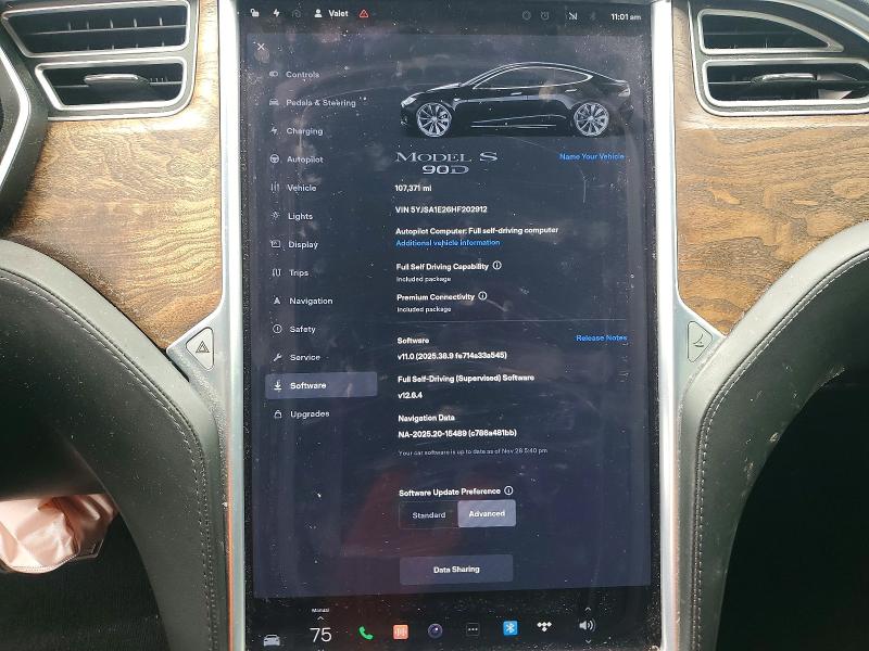 Продажа на аукционе авто 2017 Tesla Model S, vin: 5YJSA1E26HF202912, номер лота: 50797426