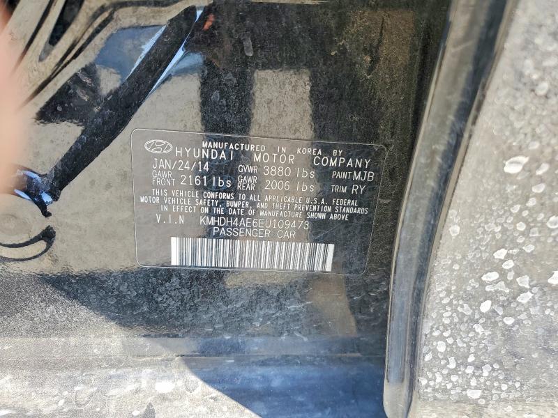 Продажа на аукционе авто 2014 Hyundai Elantra, vin: KMHDH4AE6EU109473, номер лота: 51310586