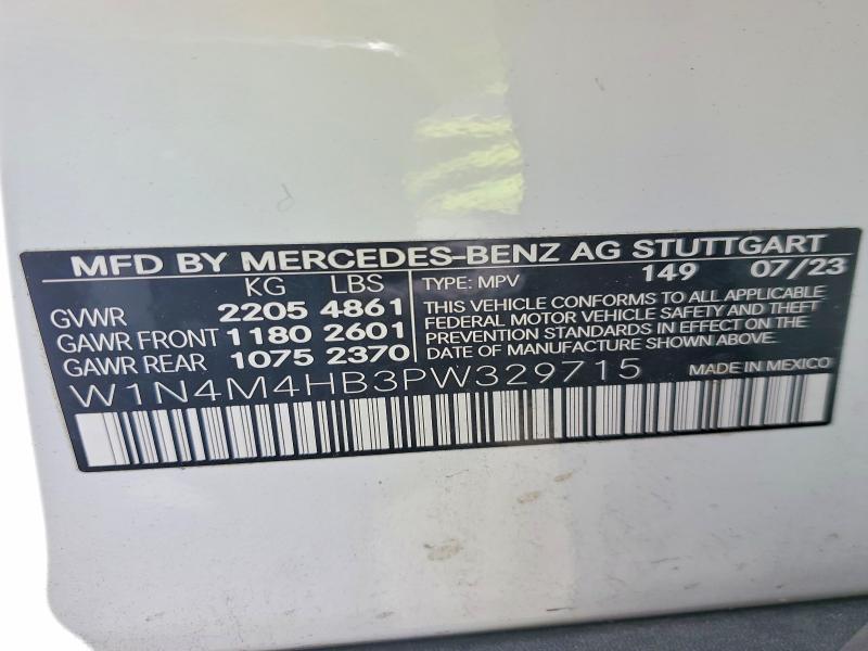 Продаж на аукціоні авто 2023 Mercedes-benz Glb, vin: W1N4M4HB3PW329715, номер лоту: 50248366
