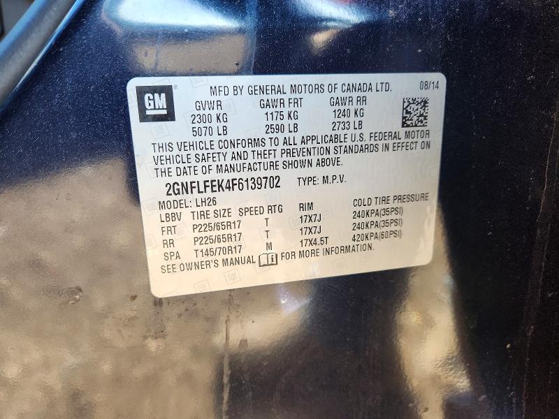 Продаж на аукціоні авто 2015 Chevrolet Equinox, vin: 2GNFLFEK4F6139702, номер лоту: 48869946