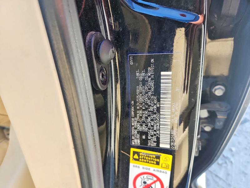 49253996 :رقم المزاد ، JTJBC1BA4B2045507 vin ، 2011 Lexus Rx مزاد بيع