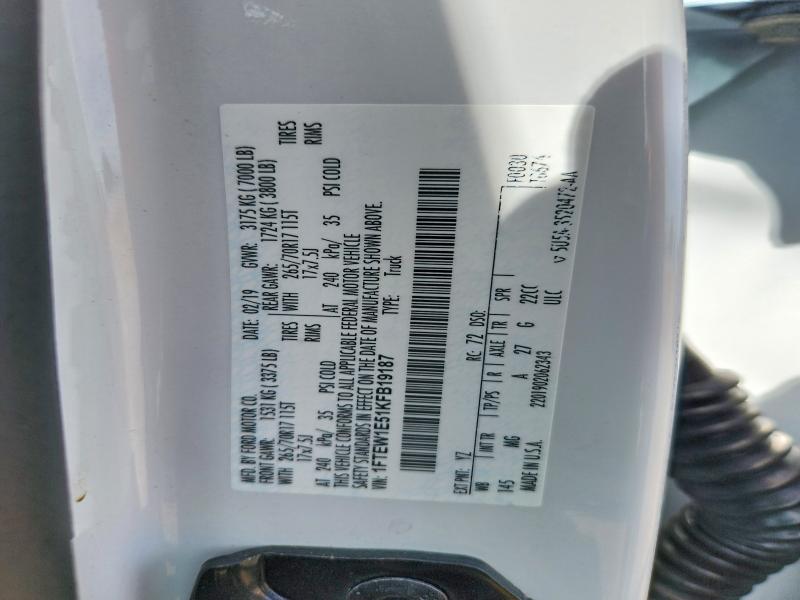 Продажа на аукционе авто 2019 Ford F150, vin: 1FTEW1E51KFB19187, номер лота: 51685446