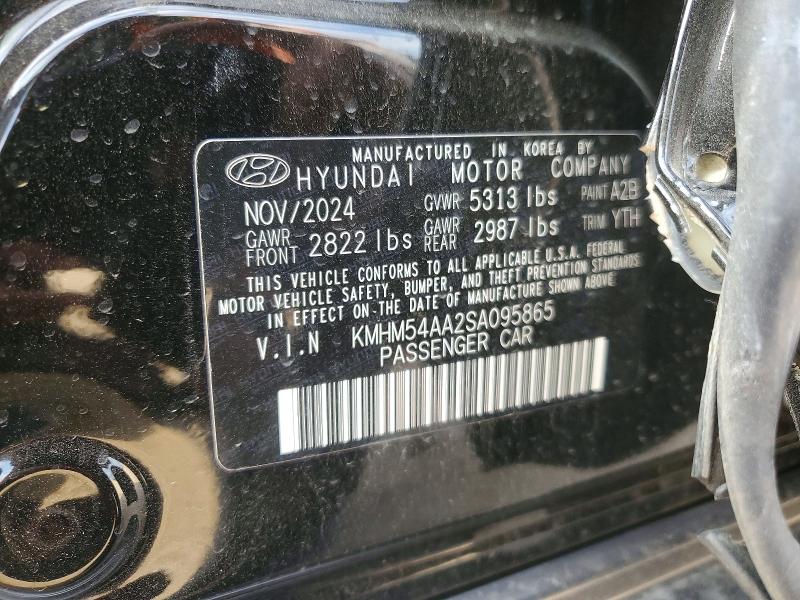 Продаж на аукціоні авто 2025 Hyundai Ioniq 6, vin: KMHM54AA2SA095865, номер лоту: 50811536