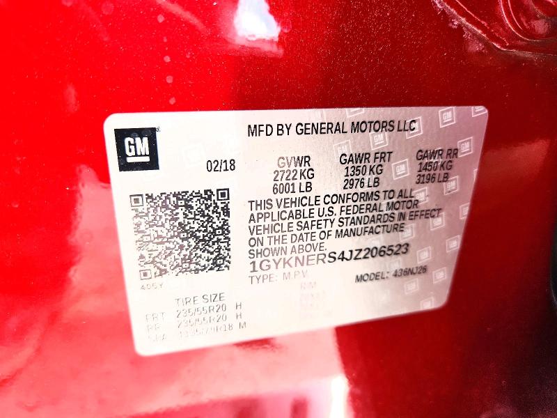 Продаж на аукціоні авто 2018 Cadillac Xt5, vin: 1GYKNERS4JZ206523, номер лоту: 50908476