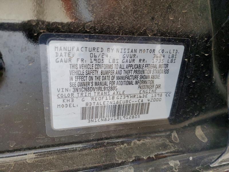 Aukcja sprzedaży 2024 Nissan Versa, vin: 3N1CN8DV1RL912805, numer aukcji: 48435066