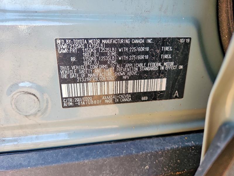 Aukcja sprzedaży 2020 Toyota Rav4, vin: 2T3J1RFV9LC061065, numer aukcji: 49109296