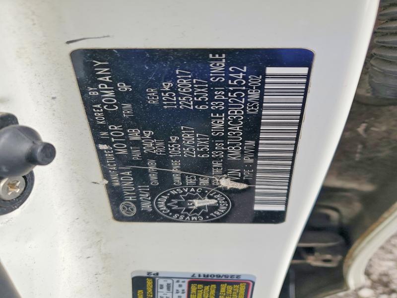 Продажа на аукционе авто 2011 Hyundai Tucson, vin: KM8JU3AC3BU251542, номер лота: 49450226