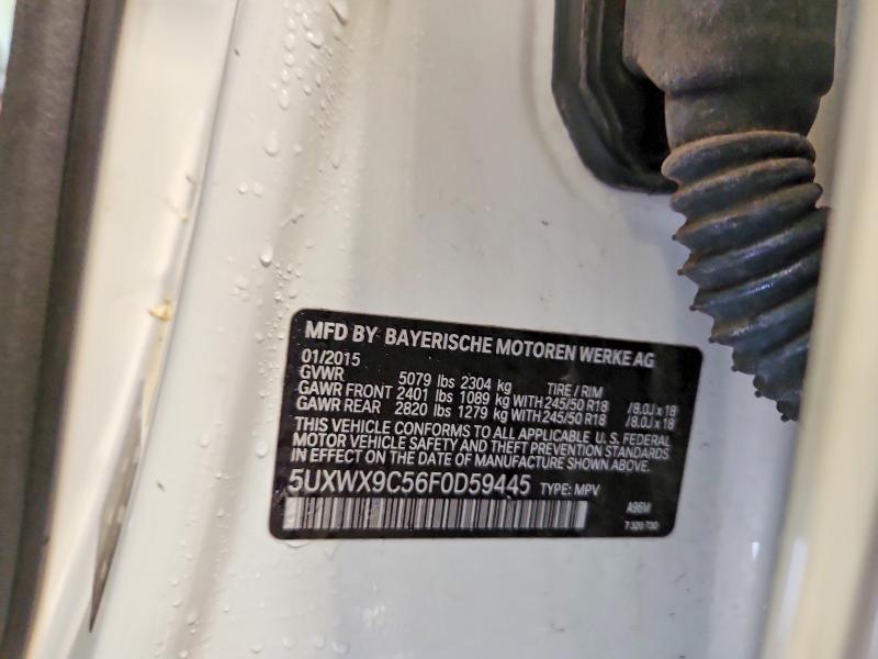 Aukcja sprzedaży 2015 Bmw X3, vin: 5UXWX9C56F0D59445, numer aukcji: 48194296