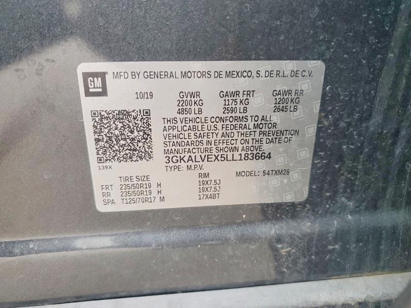 51324346 :رقم المزاد ، 3GKALVEX5LL183664 vin ، 2020 Gmc Terrain مزاد بيع