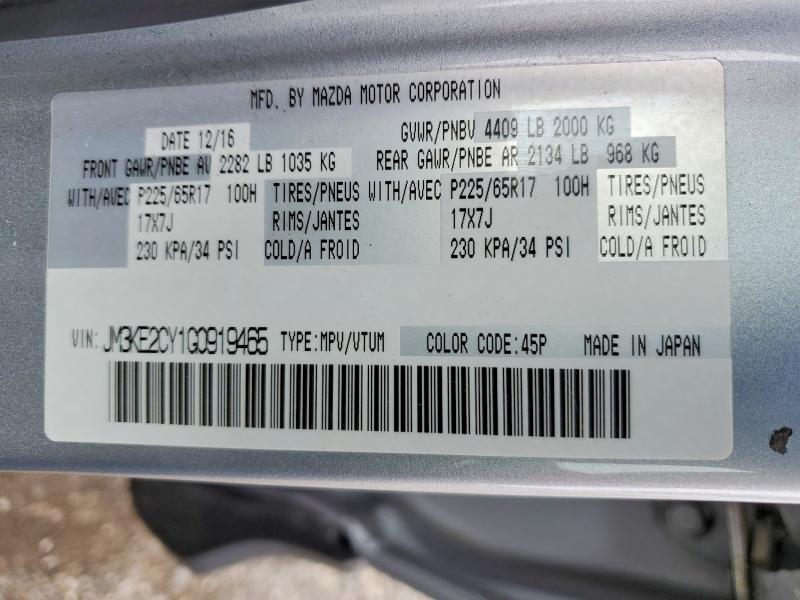 Aukcja sprzedaży 2016 Mazda Cx-5, vin: JM3KE2CY1G0919465, numer aukcji: 51876636