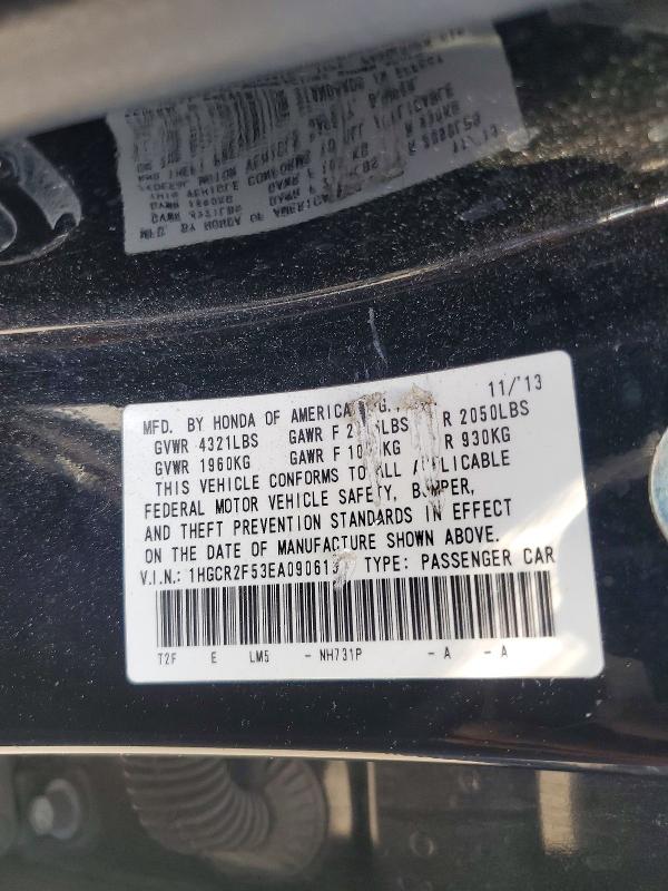 Aukcja sprzedaży 2014 Honda Accord, vin: 1HGCR2F53EA090619, numer aukcji: 51355236