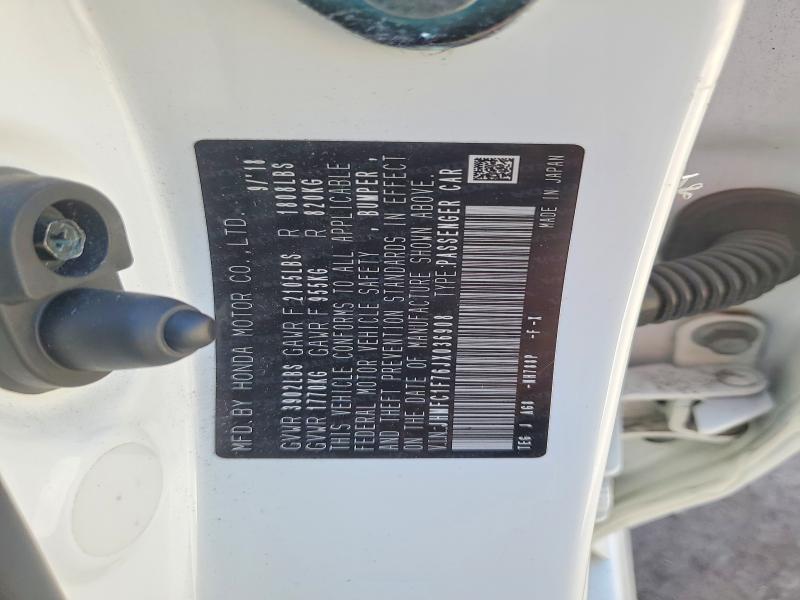 Продаж на аукціоні авто 2018 Honda Civic, vin: JHMFC1F76JX036908, номер лоту: 49449196