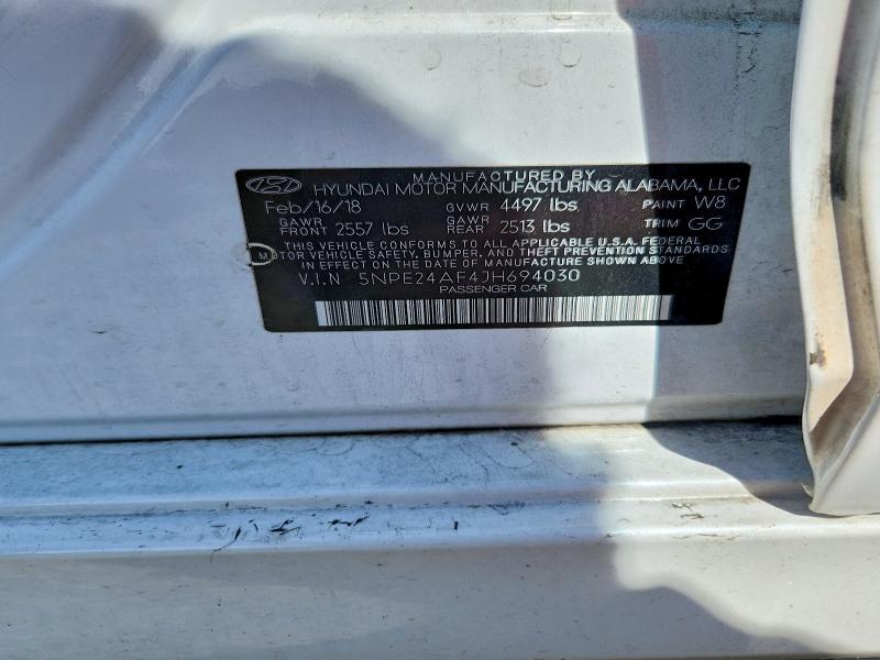 Продаж на аукціоні авто 2018 Hyundai Sonata, vin: 5NPE24AF4JH694030, номер лоту: 51713686