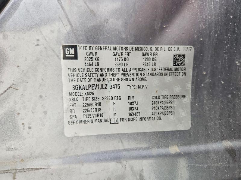2018 Gmc Terrain მანქანა იყიდება აუქციონზე, vin: 3GKALPEV1JL213475, აუქციონის ნომერი: 51128116