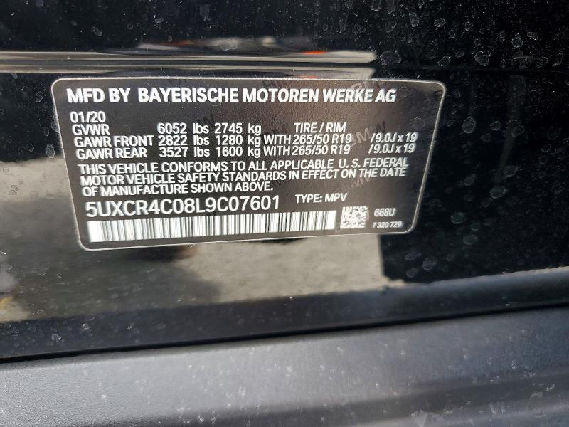 Продаж на аукціоні авто 2020 Bmw X5, vin: 5UXCR4C08L9C07601, номер лоту: 48536166