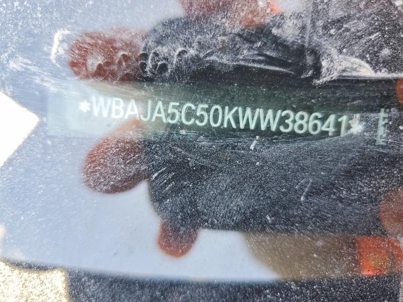 50218526 :رقم المزاد ، WBAJA5C50KWW38641 vin ، 2019 Bmw 530 مزاد بيع