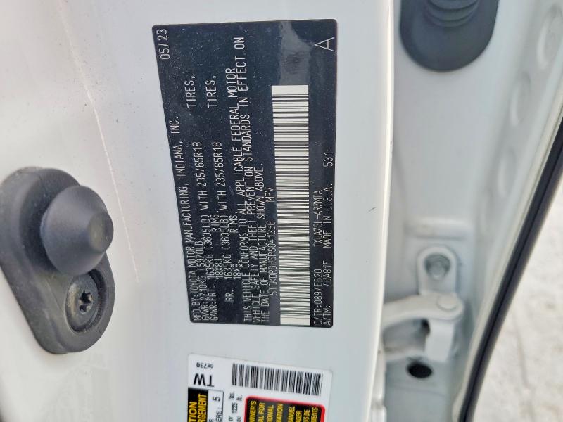 50082676 :رقم المزاد ، 5TDKDRBH6PS041356 vin ، 2023 Toyota Highlander مزاد بيع