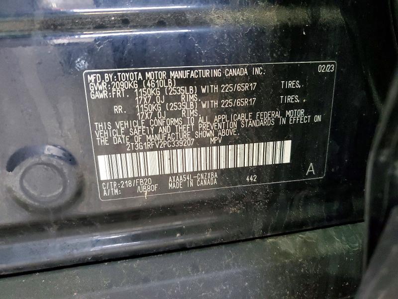 Aukcja sprzedaży 2023 Toyota Rav4, vin: 2T3G1RFV2PC339207, numer aukcji: 47865286