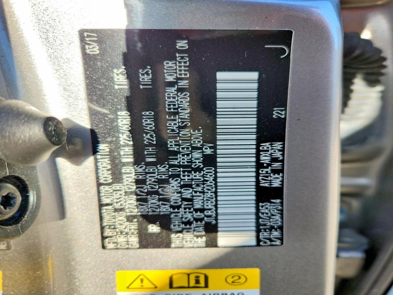 49923646 :رقم المزاد ، JTJBJRBZ8H2064600 vin ، 2017 Lexus Nx مزاد بيع