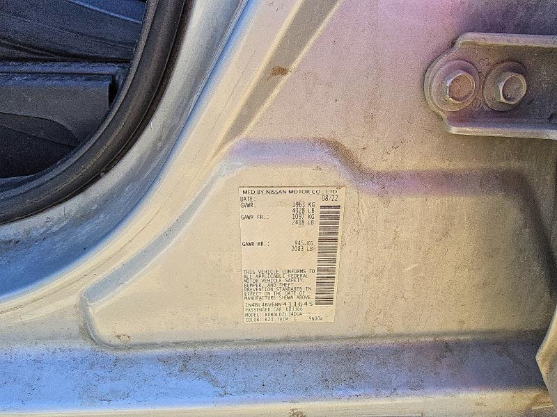 Продажа на аукционе авто 2022 Nissan Altima, vin: 1N4BL4BV6NN411645, номер лота: 50814886