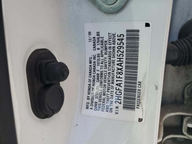 Продаж на аукціоні авто 2010 Honda Civic, vin: 2HGFA1F8XAH529545, номер лоту: 48653776