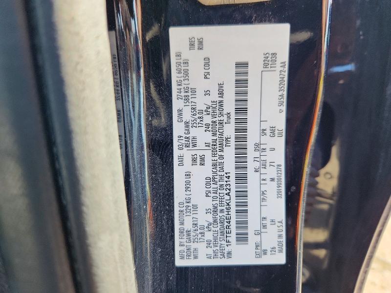 2019 Ford Ranger მანქანა იყიდება აუქციონზე, vin: 1FTER4EH6KLA23141, აუქციონის ნომერი: 48877566