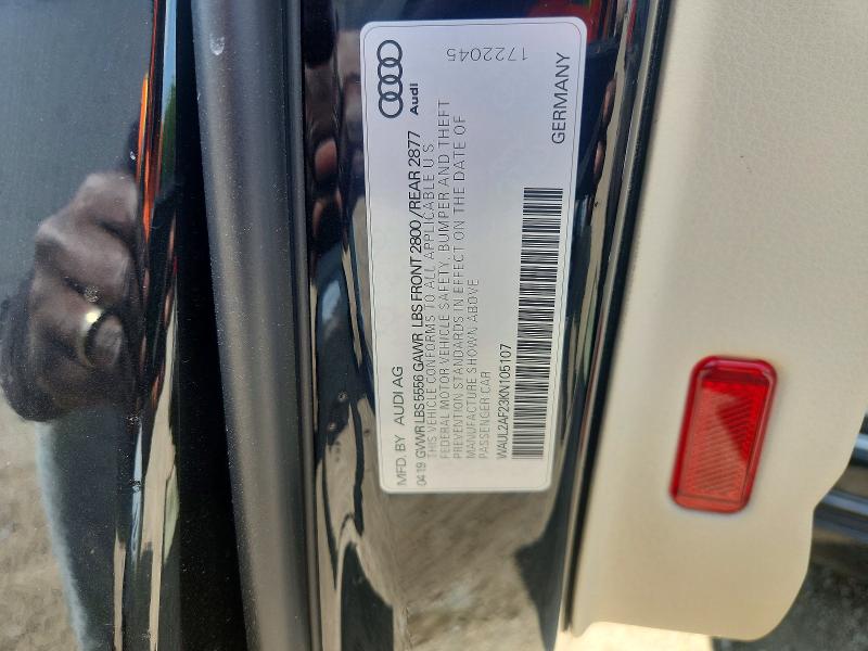 51783246 :رقم المزاد ، WAUL2AF23KN105107 vin ، 2019 Audi A6 مزاد بيع