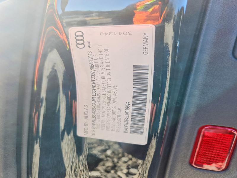 Aukcja sprzedaży 2018 Audi A4, vin: WAUENAF49JN019624, numer aukcji: 50954216