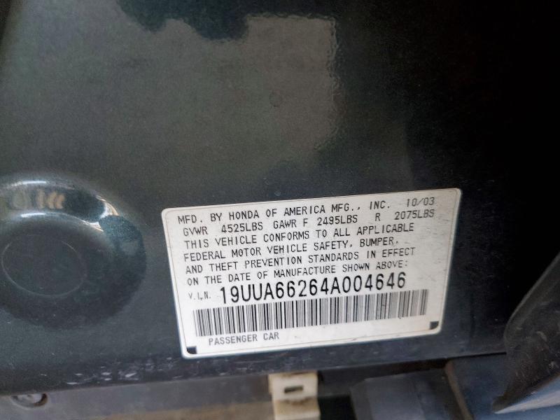 Auction sale of the 2004 Acura Tl, vin: 19UUA66264A004646, lot number: 48873826