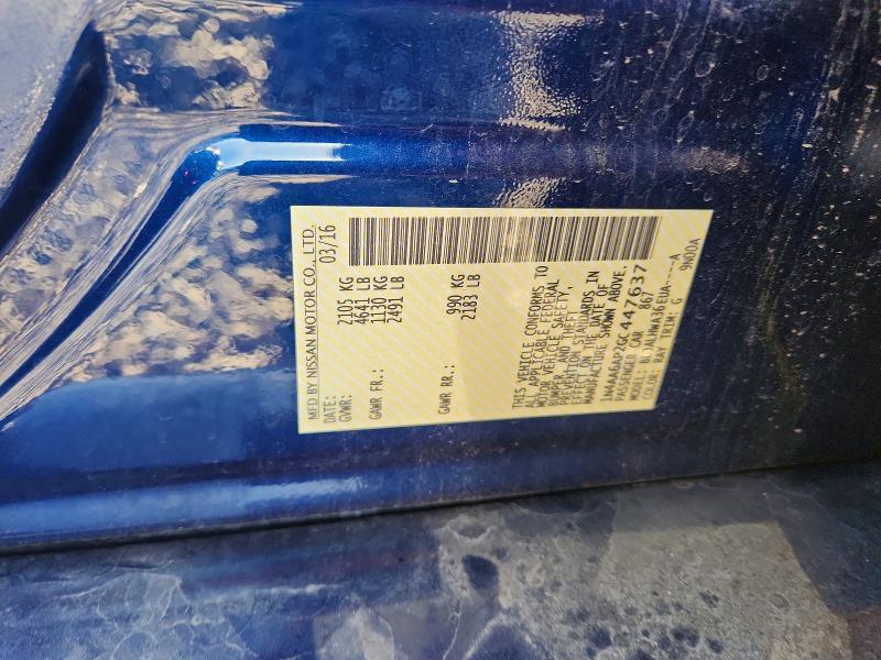 Aukcja sprzedaży 2016 Nissan Maxima, vin: 1N4AA6AP2GC447637, numer aukcji: 49068606