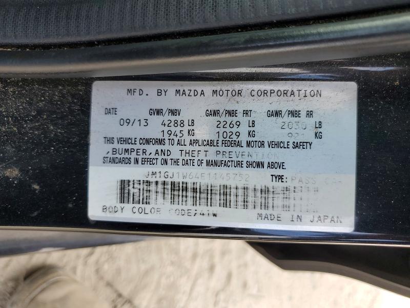 Aukcja sprzedaży 2014 Mazda 6, vin: JM1GJ1W64E1145752, numer aukcji: 51842686