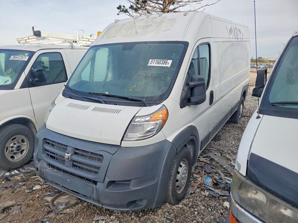 51160386 :رقم المزاد ، 3C6TRVDD2FE501637 vin ، 2015 Ram Promaster 2500 مزاد بيع
