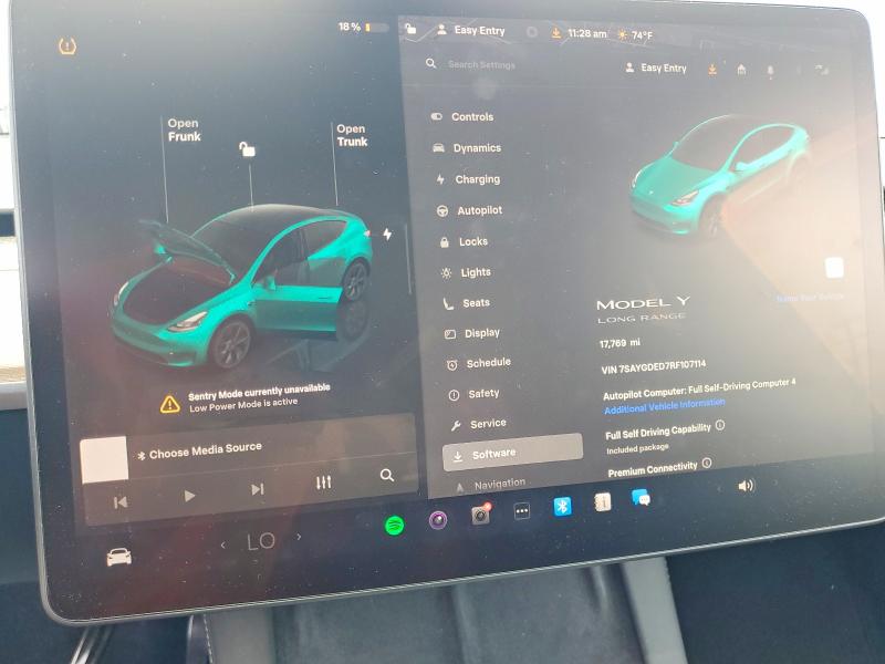 Aukcja sprzedaży 2024 Tesla Model Y, vin: 7SAYGDED7RF107114, numer aukcji: 48528136