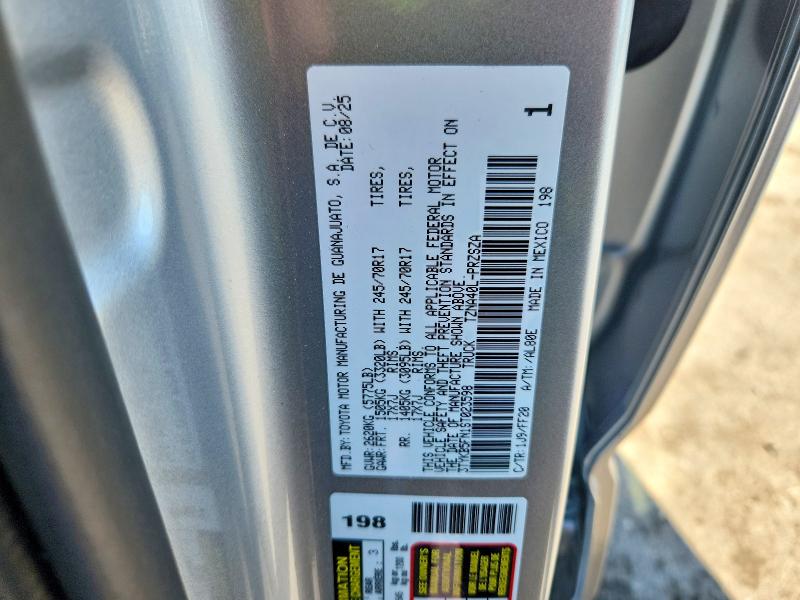 Продажа на аукционе авто 2025 Toyota Tacoma, vin: 3TYKB5FN1ST023598, номер лота: 51289956