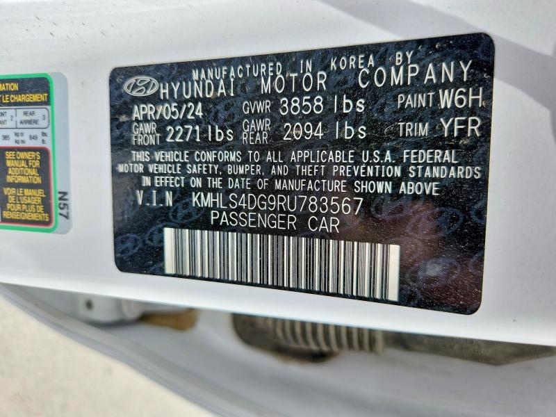 Продажа на аукционе авто 2024 Hyundai Elantra, vin: KMHLS4DG9RU783567, номер лота: 51134526