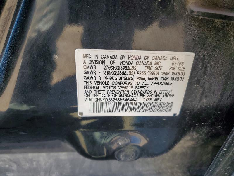 Aukcja sprzedaży 2008 Acura Mdx, vin: 2HNYD28258H546464, numer aukcji: 49035956