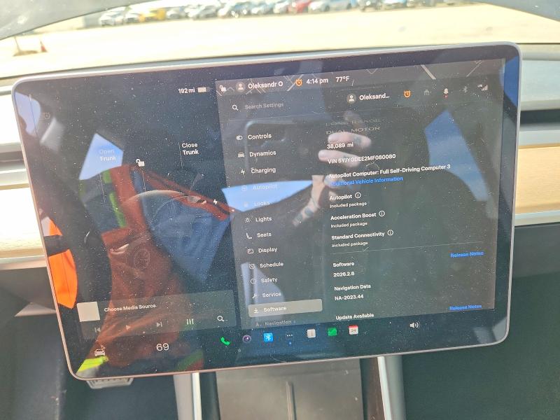 Aukcja sprzedaży 2021 Tesla Model Y, vin: 5YJYGDEE2MF080080, numer aukcji: 46543646