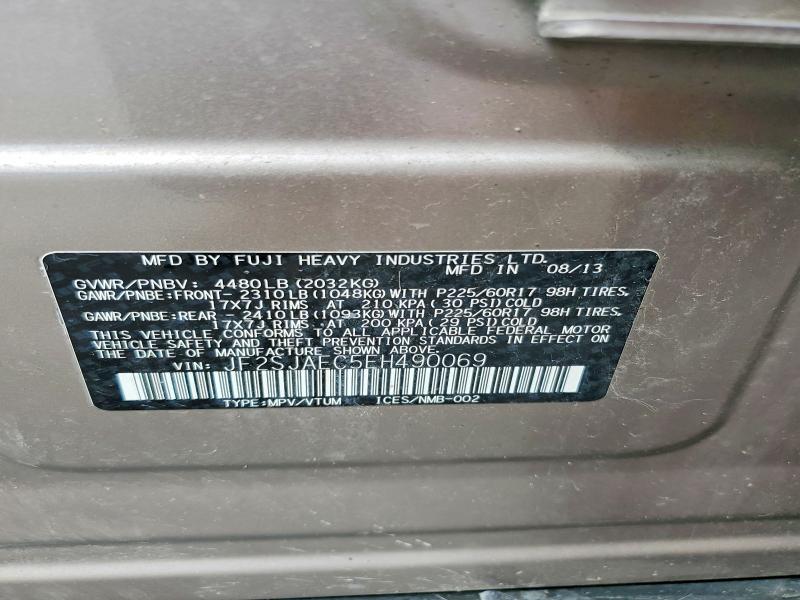 49840526 :رقم المزاد ، JF2SJAEC5EH490069 vin ، 2014 Subaru Forester مزاد بيع