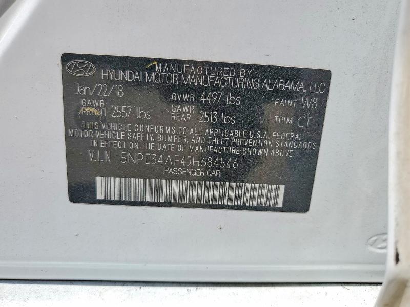 Продажа на аукционе авто 2018 Hyundai Sonata, vin: 5NPE34AF4JH684546, номер лота: 50482646