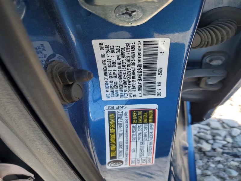 Aukcja sprzedaży 2006 Honda Civic, vin: 1HGFA168X6L123470, numer aukcji: 50357446