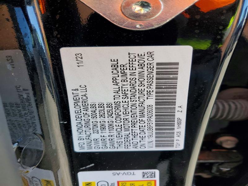 Продаж на аукціоні авто 2023 Acura Tlx, vin: 19UUB6F51PA006008, номер лоту: 48447856