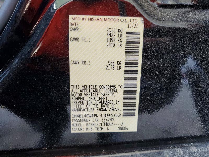 Aukcja sprzedaży 2023 Nissan Altima, vin: 1N4BL4CW4PN339502, numer aukcji: 51165296