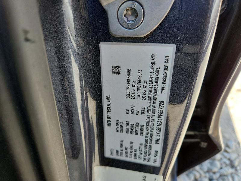 2023 Tesla Model 3 მანქანა იყიდება აუქციონზე, vin: 5YJ3E1EA1PF657228, აუქციონის ნომერი: 51421106