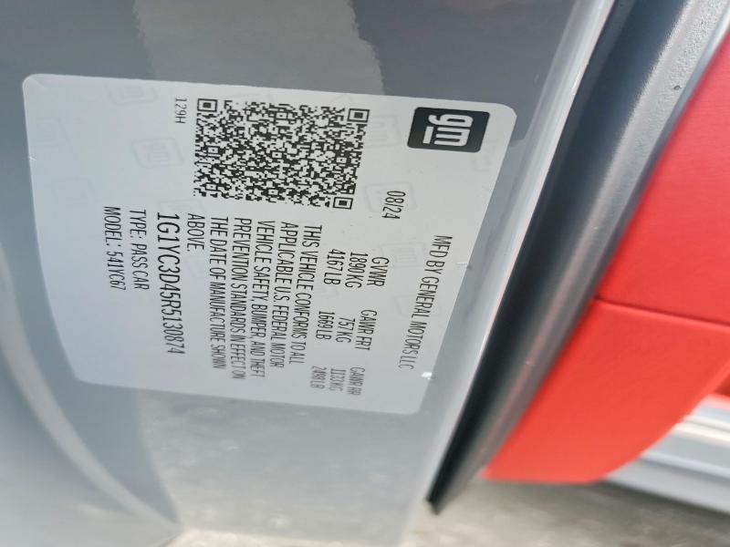 49136496 :رقم المزاد ، 1G1YC3D45R5130874 vin ، 2024 Chevrolet Corvette مزاد بيع