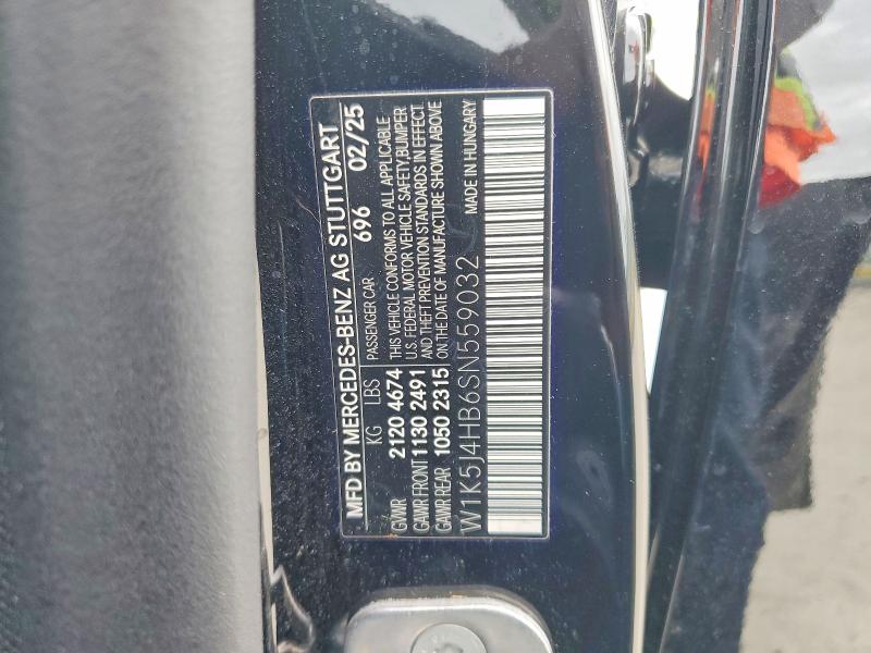 Aukcja sprzedaży 2025 Mercedes-benz Cla, vin: W1K5J4HB6SN559032, numer aukcji: 48095276