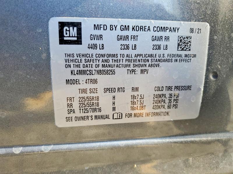 Aukcja sprzedaży 2022 Buick Encore Gx, vin: KL4MMCSL7NB058255, numer aukcji: 50508026