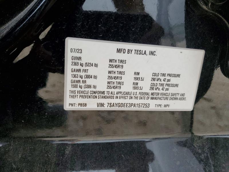 Aukcja sprzedaży 2023 Tesla Model Y, vin: 7SAYGDEE3PA157253, numer aukcji: 50920316