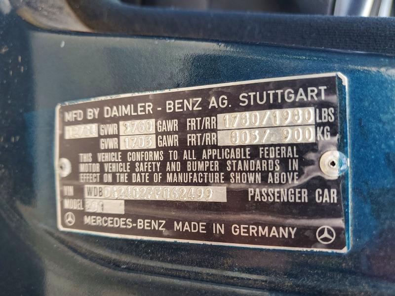 Продажа на аукционе авто 1985 Mercedes-benz 190, vin: WDBDA24C2FF062499, номер лота: 50232966