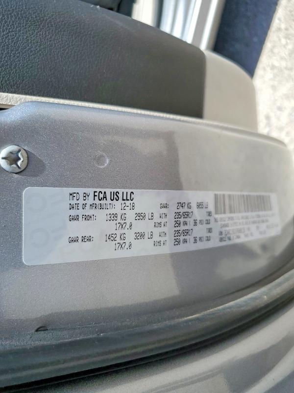 50194556 :رقم المزاد ، 2C4RC1BG1KR609136 vin ، 2019 Chrysler Pacifica مزاد بيع